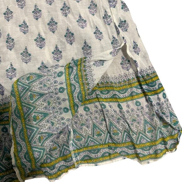 Jens pirate booty boho bell sleeve mini dress tunic top size small gypsy v neck - Picture 7 of 12